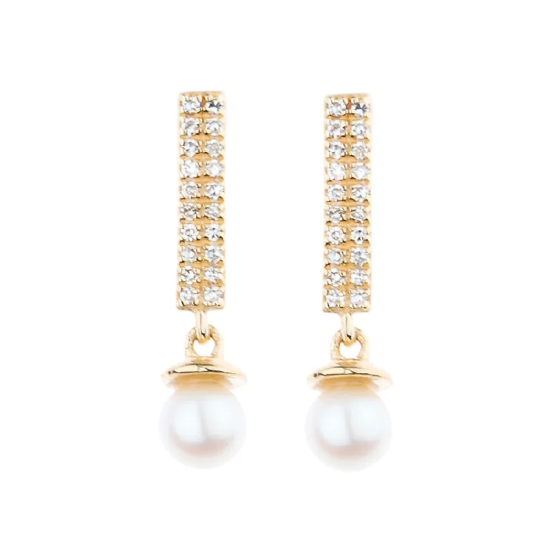 Premium Jewelry At Special Low Prices For A Limited Time Diamond Candy Bar & Pearl BonBon Stud Earring Premium Jewelry At Special Low Prices For A Limited Time Diamond Candy Bar & Pearl BonBon Stud Earring