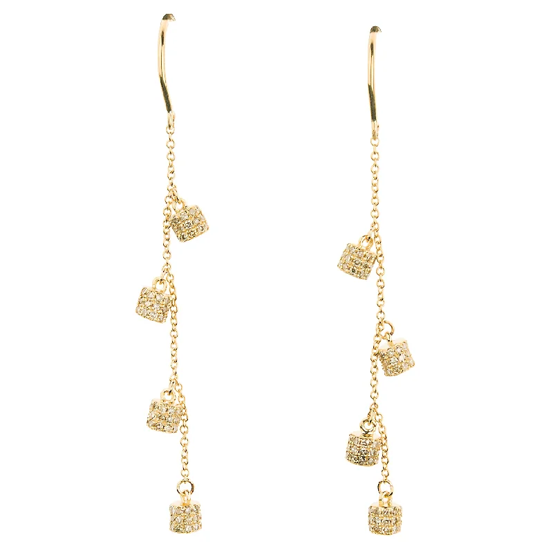 Limited-Time Offer On Elegant Jewelry Pieces Diamond Fairy Dust Dangle Earrings