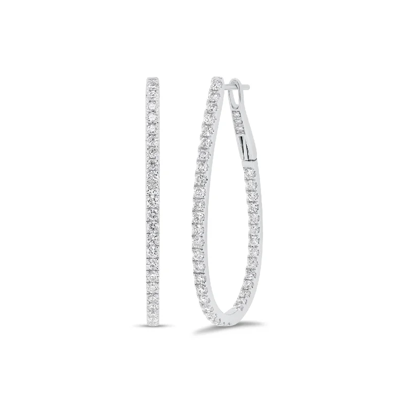 Modern Jewelry At Exclusive Discounts – Shop Today Diamond Interior & Exterior Oval Hoop Earrings Modern Jewelry At Exclusive Discounts – Shop Today Diamond Interior & Exterior Oval Hoop Earrings