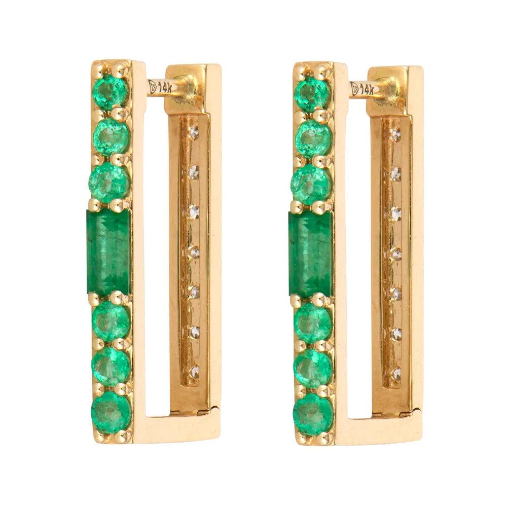 Elegant Jewelry, Affordable Luxury – Shop Now Emerald or Ombre Sapphire & Diamond Two-Sided Rectangular Hoop Earring Elegant Jewelry, Affordable Luxury – Shop Now Emerald or Ombre Sapphire & Diamond Two-Sided Rectangular Hoop Earring