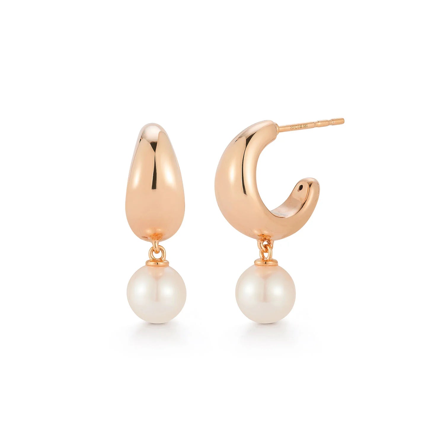 Personalized Jewelry Sale – Meaningful Gifts At Great Prices Gold Jumbo Dome Pearl Drop Huggie Hoop Earrings Personalized Jewelry Sale – Meaningful Gifts At Great Prices Gold Jumbo Dome Pearl Drop Huggie Hoop Earrings