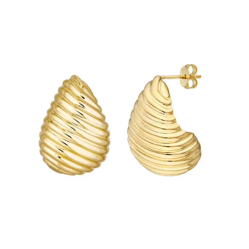 Timeless Jewelry At Special Discount Rates Graduated Gold Swirl Teardrop Earrings