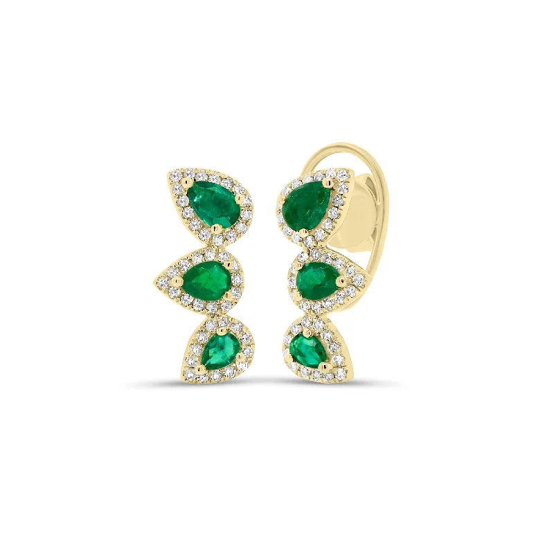 Shine Without Limits – Jewelry Sale Happening Now Pear-Shaped Emerald & Diamond Crawler Earrings Shine Without Limits – Jewelry Sale Happening Now Pear-Shaped Emerald & Diamond Crawler Earrings
