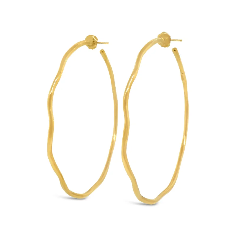 Special Sale On Handcrafted Jewelry – Shop Today Ippolita Classico Squiggle Hoop in 18k Yellow Gold