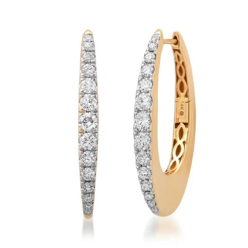 Sparkle In Style With Our Best Jewelry Deals Large Retro Chubby Diamond Hoop Earrings Sparkle In Style With Our Best Jewelry Deals Large Retro Chubby Diamond Hoop Earrings