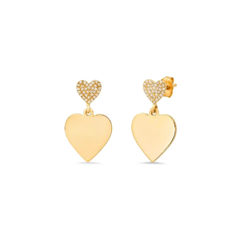 Buy More, Save More On Stunning Jewelry Pieces Pave Small Double Heart Drop Earrings Buy More, Save More On Stunning Jewelry Pieces Pave Small Double Heart Drop Earrings