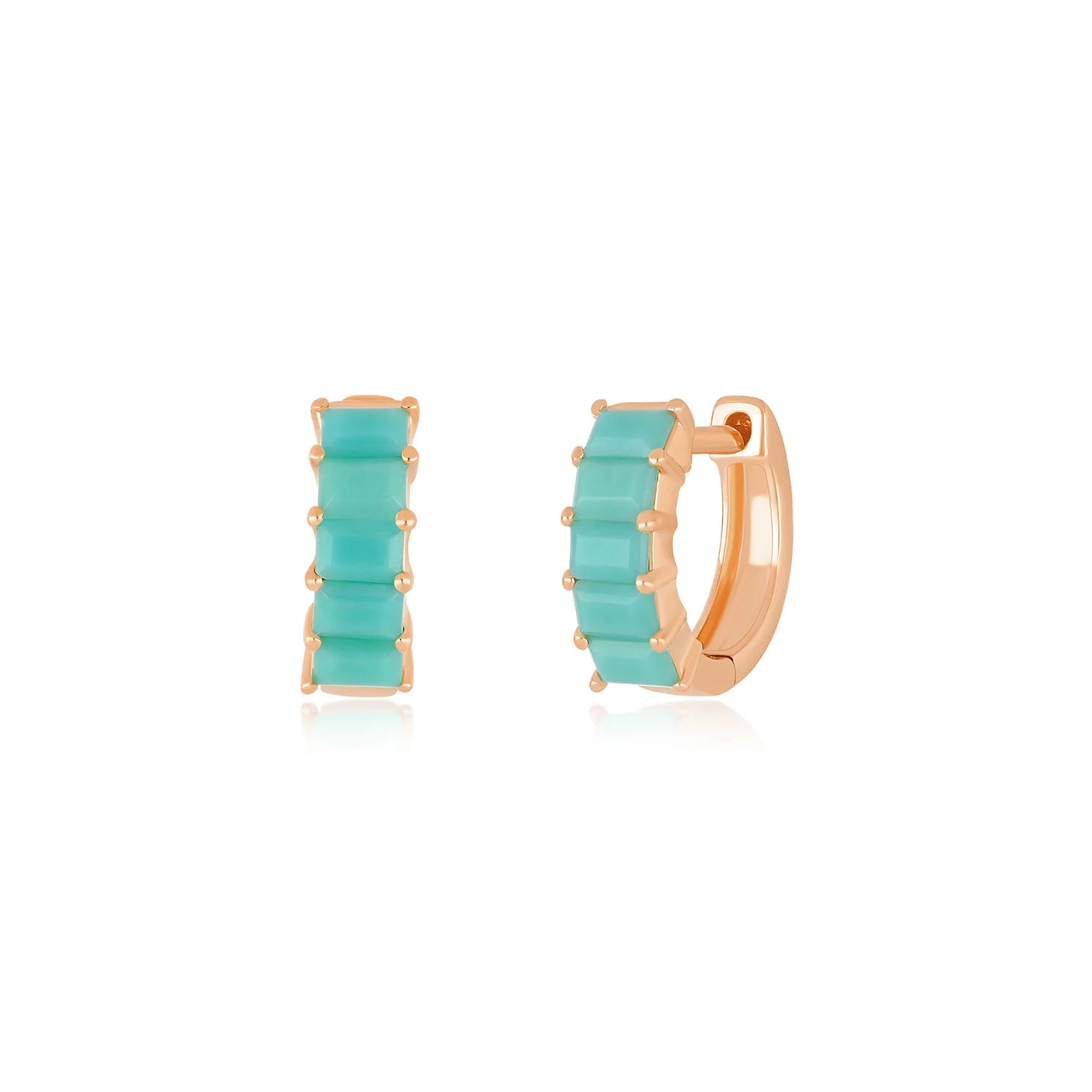 Adjustable Charm Bracelets For A Perfect Fit Prong Set Turquoise Baguette Mini Huggie Hoops Adjustable Charm Bracelets For A Perfect Fit Prong Set Turquoise Baguette Mini Huggie Hoops