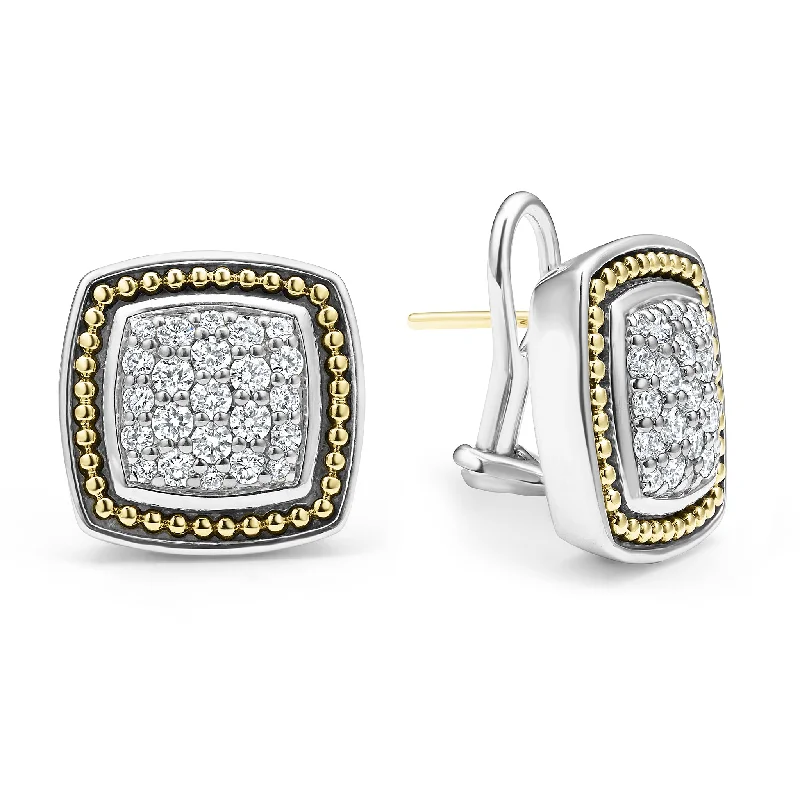Bestselling Jewelry At Special Promotional Rates Rittenhouse Two-Tone Caviar Diamond Omega Clip Earrings Bestselling Jewelry At Special Promotional Rates Rittenhouse Two-Tone Caviar Diamond Omega Clip Earrings