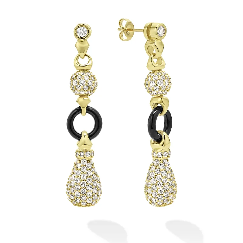 Breathtaking Jewelry, Breathtaking Prices Studio 18K Gold Diamond Pave Drop Earrings Breathtaking Jewelry, Breathtaking Prices Studio 18K Gold Diamond Pave Drop Earrings