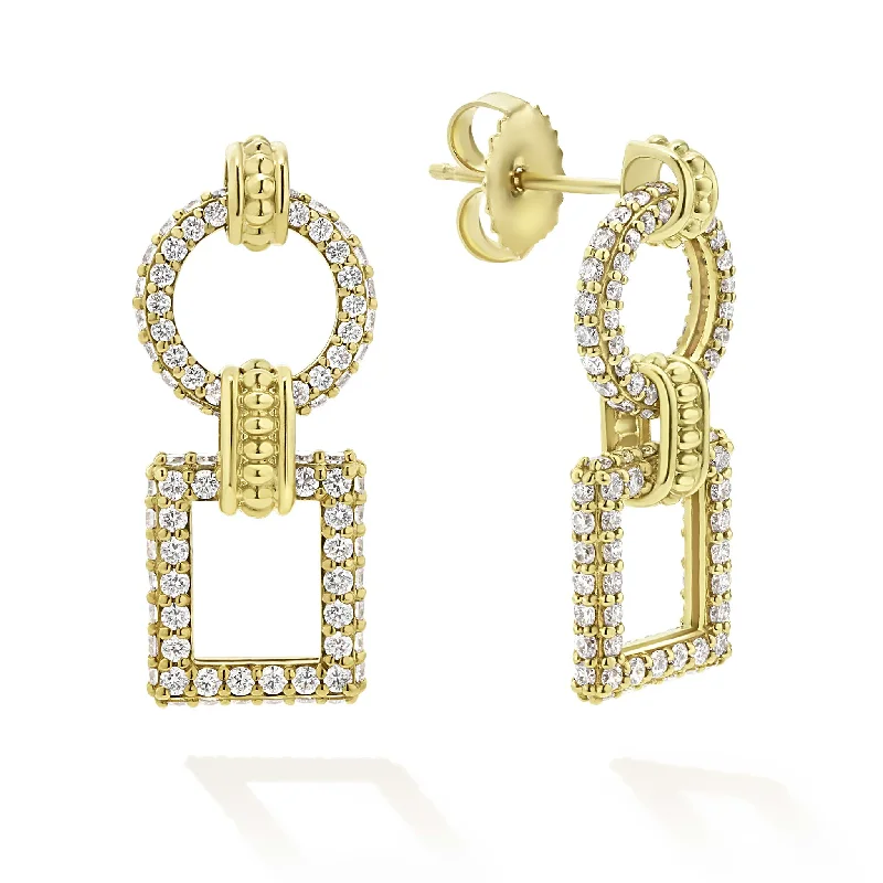 Exclusive Gemstone Jewelry At Special Prices Studio 18K Gold & Diamond Circle Square Drop Earrings Exclusive Gemstone Jewelry At Special Prices Studio 18K Gold & Diamond Circle Square Drop Earrings