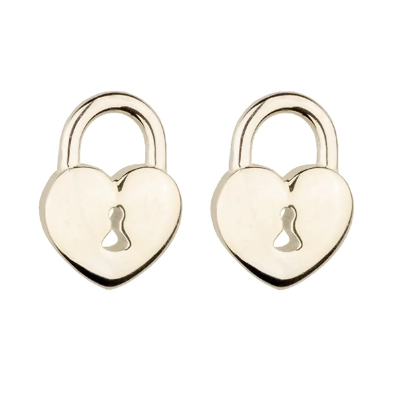 Premium Jewelry At Promotional Prices – Shine Today Tiny Gold Heart Padlock Stud Earring Premium Jewelry At Promotional Prices – Shine Today Tiny Gold Heart Padlock Stud Earring