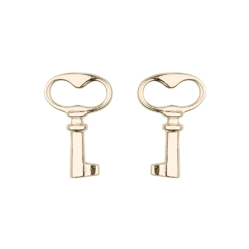 Unbeatable Offers On Luxury And Everyday Jewelry Tiny Gold Key Stud Earring