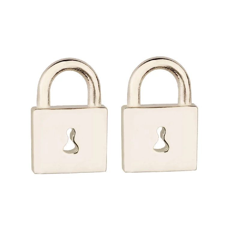 Timeless Jewelry, Timeless Savings – Don't Wait Tiny Gold Padlock Stud Earring