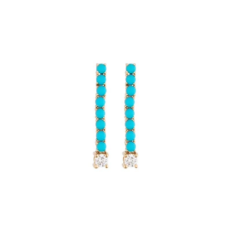 Personalized Jewelry Sale – Unique Gifts At Low Prices Turquoise & Diamond Tennis Earring Personalized Jewelry Sale – Unique Gifts At Low Prices Turquoise & Diamond Tennis Earring