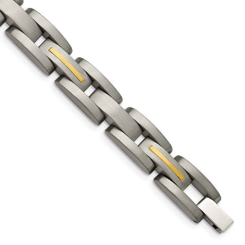 Exclusive Jewelry Sale – Limited-Time Discounts 11mm Multi-Finish Titanium Link Bracelet - 8.5 Inch Exclusive Jewelry Sale – Limited-Time Discounts 11mm Multi-Finish Titanium Link Bracelet - 8.5 Inch