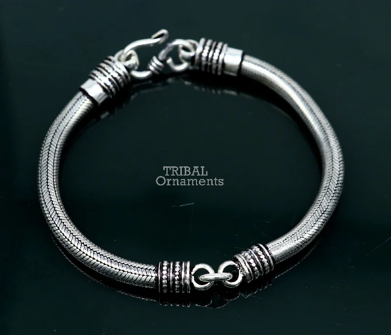 Get Ready To Sparkle – Special Jewelry Discounts 5MM Solid 925 sterling silver handmade amazing snake chain flexible unisex bracelet jewelry elegant custom wrist belt bracelet india sbr374