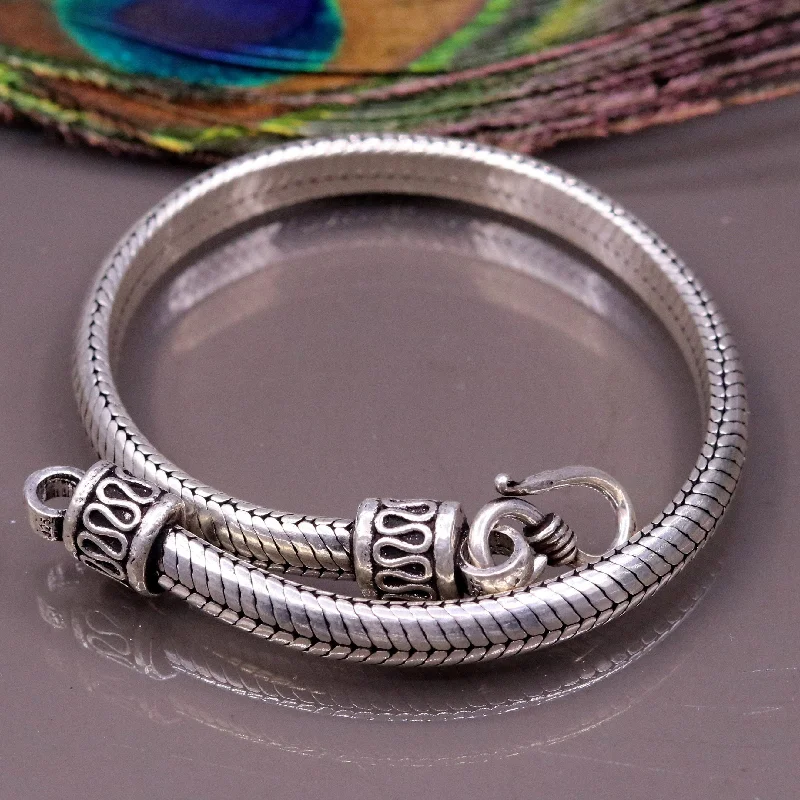 The Perfect Jewelry Piece At The Perfect Price 8.7 inches 6 mm 925 sterling silver handmade snake chain bracelet D shape chain bracelet half round snake chain bracelet fro unisex sbr150