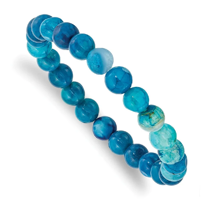 Shop Dazzling Jewelry At The Best Prices 8mm Colorful Agate Beaded Stretch Bracelet, 6.75 Inch Shop Dazzling Jewelry At The Best Prices 8mm Colorful Agate Beaded Stretch Bracelet, 6.75 Inch