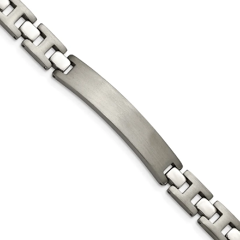 Stunning Jewelry Pieces At The Lowest Prices Ever 8mm Men's Engravable I.D. Titanium Link Bracelet, 8.5 Inch Stunning Jewelry Pieces At The Lowest Prices Ever 8mm Men's Engravable I.D. Titanium Link Bracelet, 8.5 Inch