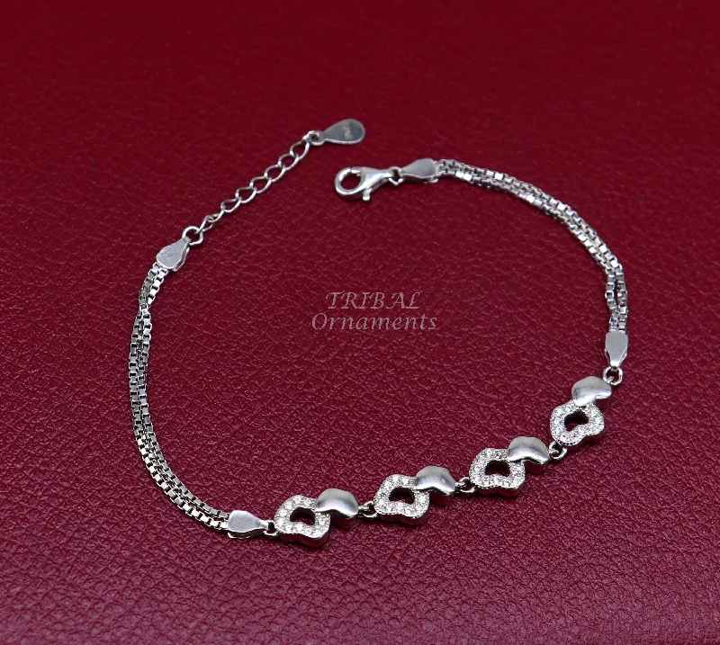 Unique Jewelry For Less – Shop The Sale Now 925 sterling silver handmade link chain Bracelet for girl's, Dainty Silver Bracelet, Chain Bracelet, Minimal Jewelry, Gift For Women sbr379