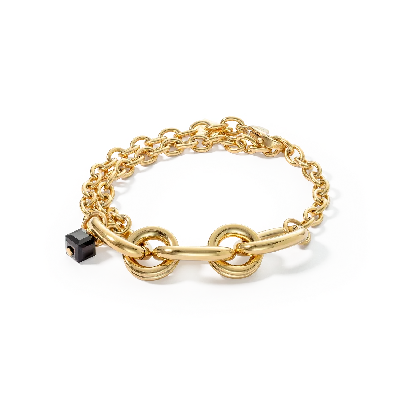 Elegant Jewelry At Unbeatable Offers – Shop Before It's Gone Bracelet Chunky Chain gold-black