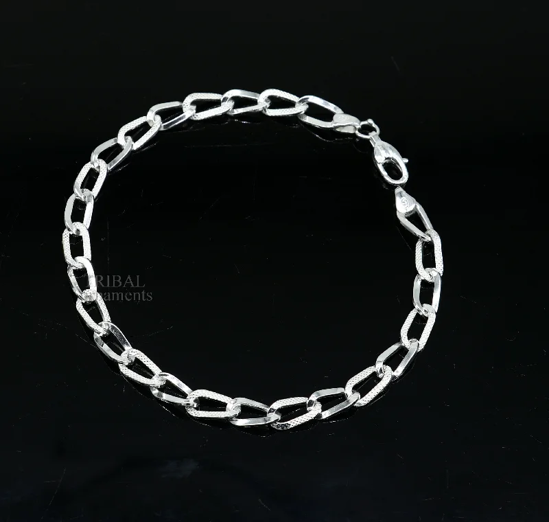 Affordable Luxury Jewelry – Style At A Great Price Exclusive 925 sterling silver handmade Bracelet for girl's, Dainty Silver Bracelet, Chain Bracelet, Minimal Jewelry, Gift For Women nsbr519