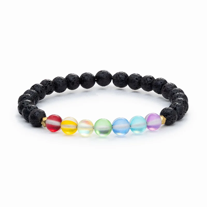 Adjustable Charm Bracelets For A Perfect Fit Glow Glass Mini Chakra Bracelet