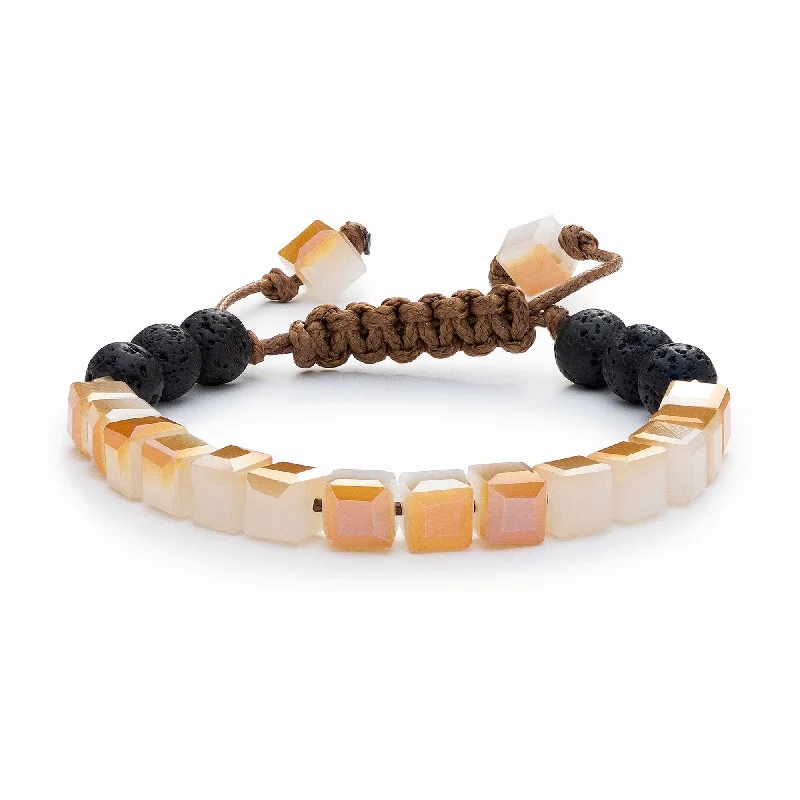 Exclusive Jewelry Bundles At Discounted Rates Kids Glass Diffuser Bracelet (Peaches & Cream)