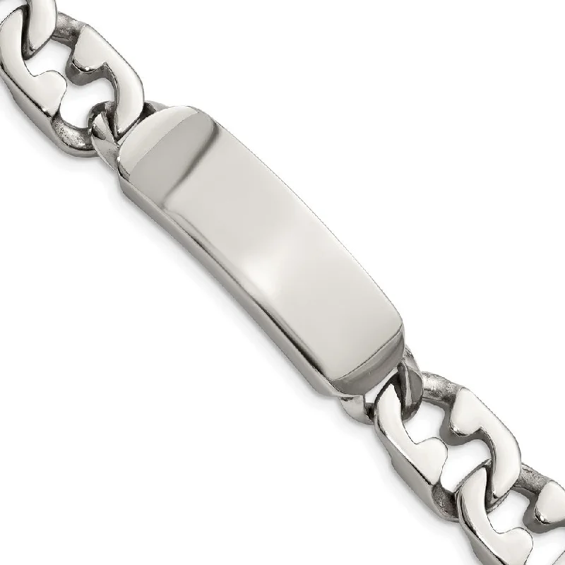 Exclusive Savings On Timeless Jewelry Pieces Men's 10mm Polished Stainless Steel Engravable I.D. Bracelet, 8.75 In. Exclusive Savings On Timeless Jewelry Pieces Men's 10mm Polished Stainless Steel Engravable I.D. Bracelet, 8.75 In.