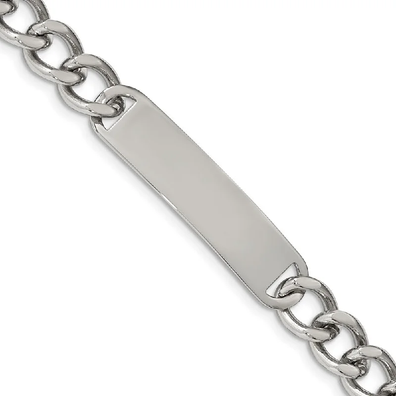 Elegant Jewelry, Exclusive Prices – Shop Now Men's 10mm Stainless Steel Polished I.D. Bracelet, 8.5 Inch Elegant Jewelry, Exclusive Prices – Shop Now Men's 10mm Stainless Steel Polished I.D. Bracelet, 8.5 Inch