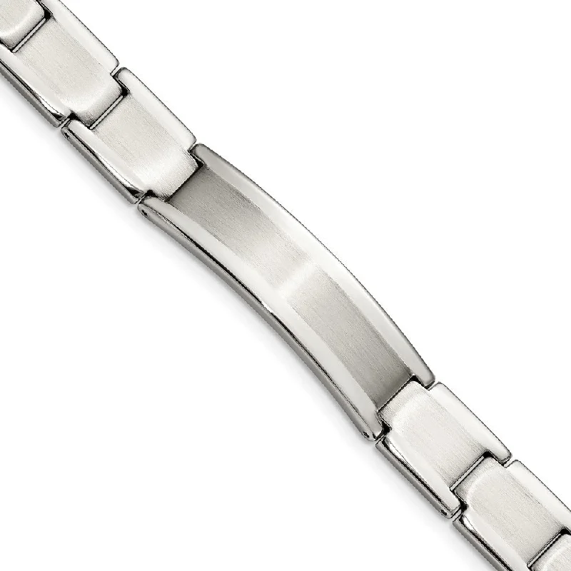 Flash Jewelry Sale – Get Stunning Pieces At Low Prices Mens 11.5mm Stainless Steel Brushed & Polished I.D. Bracelet, 8.25 In Flash Jewelry Sale – Get Stunning Pieces At Low Prices Mens 11.5mm Stainless Steel Brushed & Polished I.D. Bracelet, 8.25 In