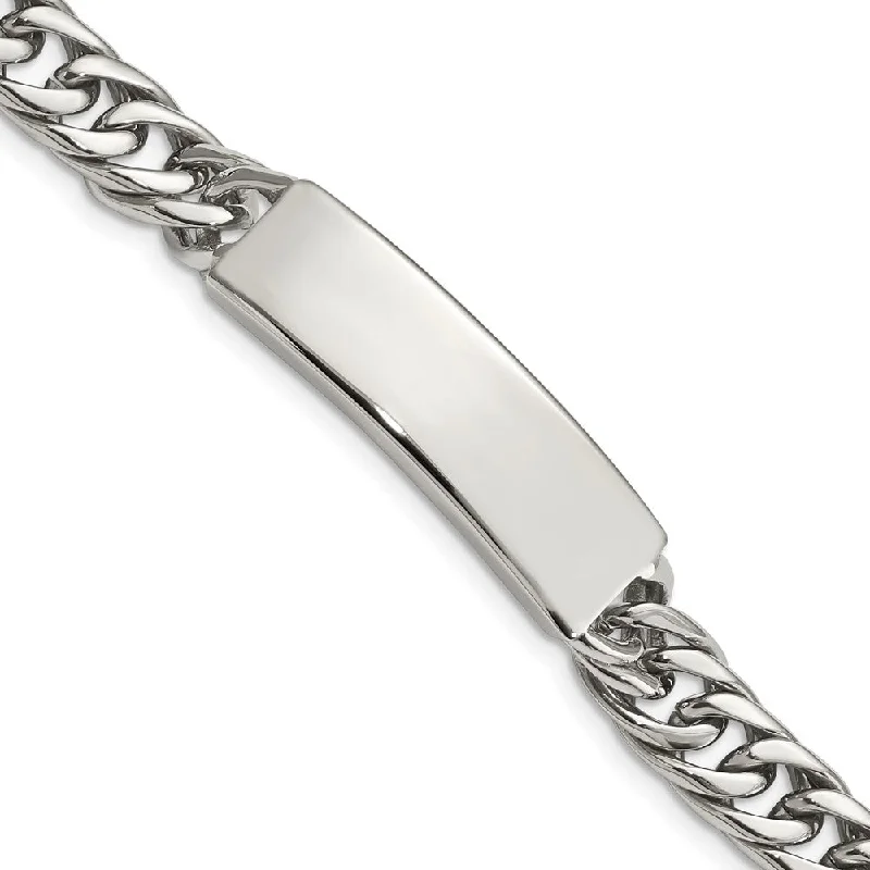 Eco-Friendly Sustainable Jewelry For Conscious Buyers Men's 12mm Stainless Steel Curb Link I.D. Bracelet, 8.5 Inch Eco-Friendly Sustainable Jewelry For Conscious Buyers Men's 12mm Stainless Steel Curb Link I.D. Bracelet, 8.5 Inch