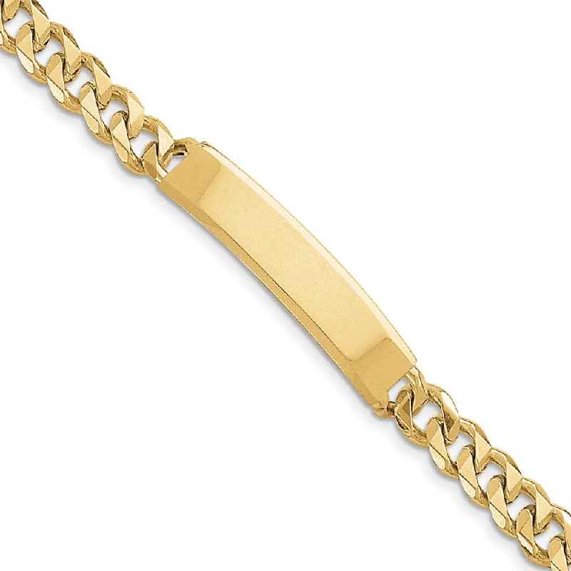 Elevate Your Jewelry Collection With Limited-Time Savings Men's 8mm 14k Yellow Gold Solid Curb Link I.D. Bracelet, 8 Inch Elevate Your Jewelry Collection With Limited-Time Savings Men's 8mm 14k Yellow Gold Solid Curb Link I.D. Bracelet, 8 Inch