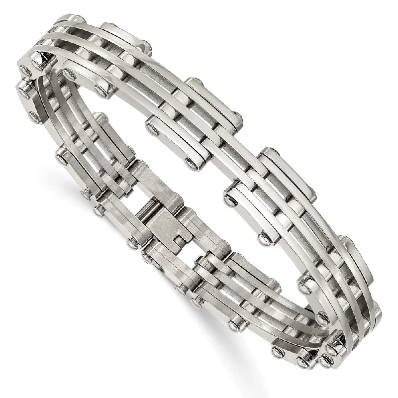 Stunning Jewelry At A Fraction Of The Price Men's Stainless Steel 10mm Polished Link Bracelet, 9 Inch Stunning Jewelry At A Fraction Of The Price Men's Stainless Steel 10mm Polished Link Bracelet, 9 Inch
