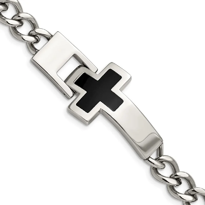 Flash Sale On Exquisite Jewelry – Don't Miss Out Men's Stainless Steel Cross Bracelet, 9.25 Inch Flash Sale On Exquisite Jewelry – Don't Miss Out Men's Stainless Steel Cross Bracelet, 9.25 Inch