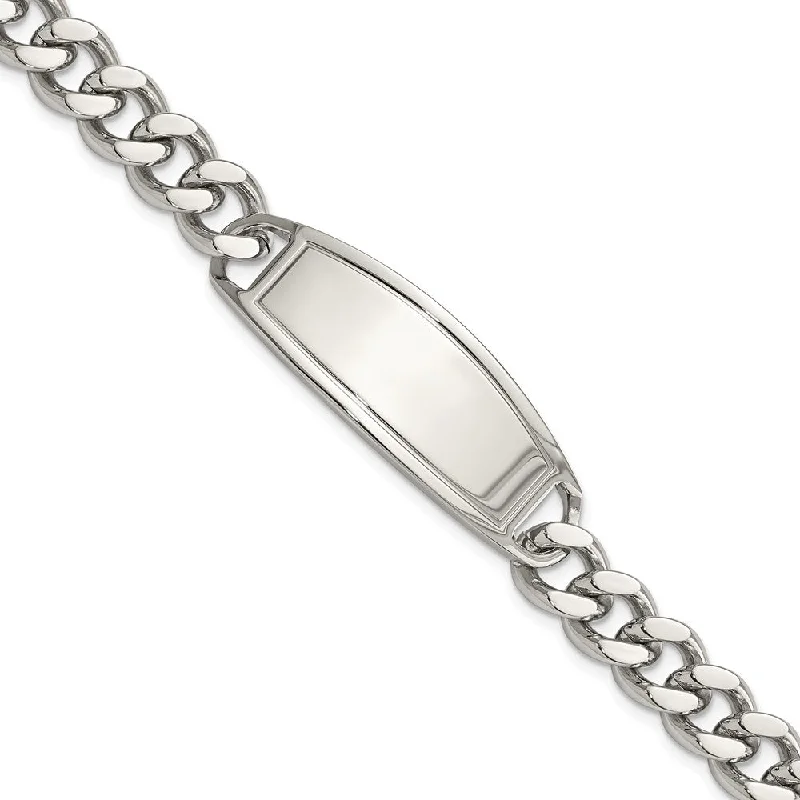 Elegant Designs, Unbeatable Discounts – Shop Jewelry Now Men's Stainless Steel Curb Link Grooved I.D. Bracelet, 8.5 Inch Elegant Designs, Unbeatable Discounts – Shop Jewelry Now Men's Stainless Steel Curb Link Grooved I.D. Bracelet, 8.5 Inch