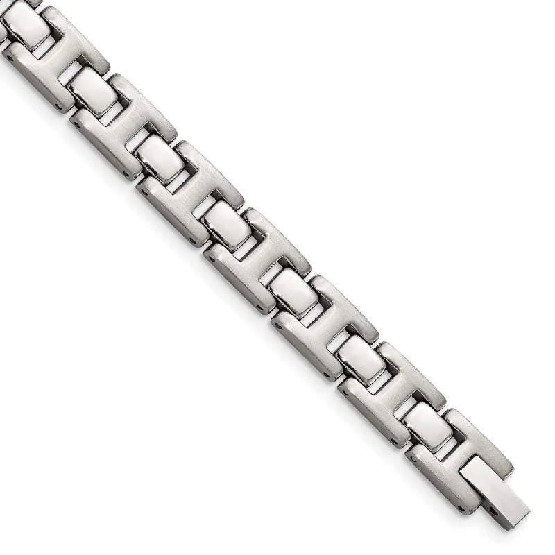 Seasonal Jewelry Sale – Upgrade Your Style Today Men's Stainless Steel H Link Bracelet, 8.5 Inch