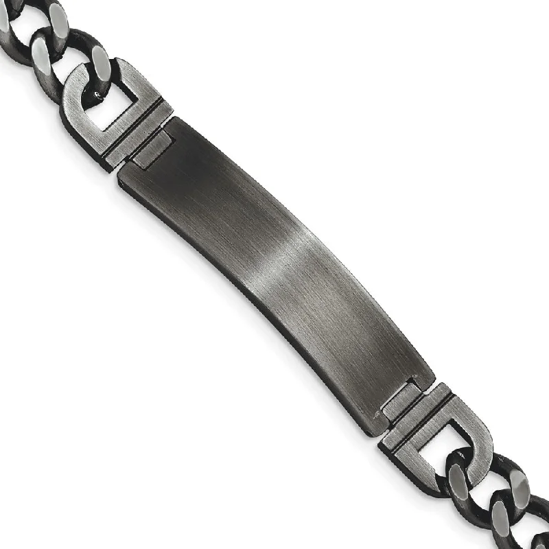 Jewelry Sale – Exclusive Styles At Lower Prices Stainless Steel Brushed & Antiqued Curb Link I.D. Bracelet, 8.75 Inch Jewelry Sale – Exclusive Styles At Lower Prices Stainless Steel Brushed & Antiqued Curb Link I.D. Bracelet, 8.75 Inch