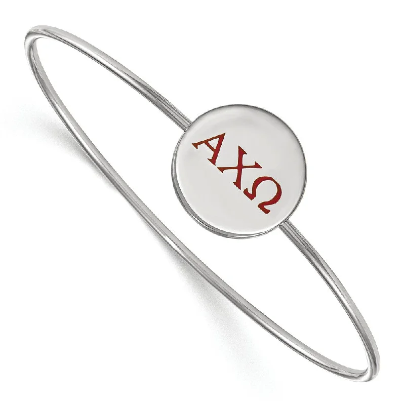 Personalized Jewelry Sale – Meaningful Gifts At Great Prices Sterling Silver Alpha Chi Omega Enamel Greek Letters Bangle - 7 in. Personalized Jewelry Sale – Meaningful Gifts At Great Prices Sterling Silver Alpha Chi Omega Enamel Greek Letters Bangle - 7 in.