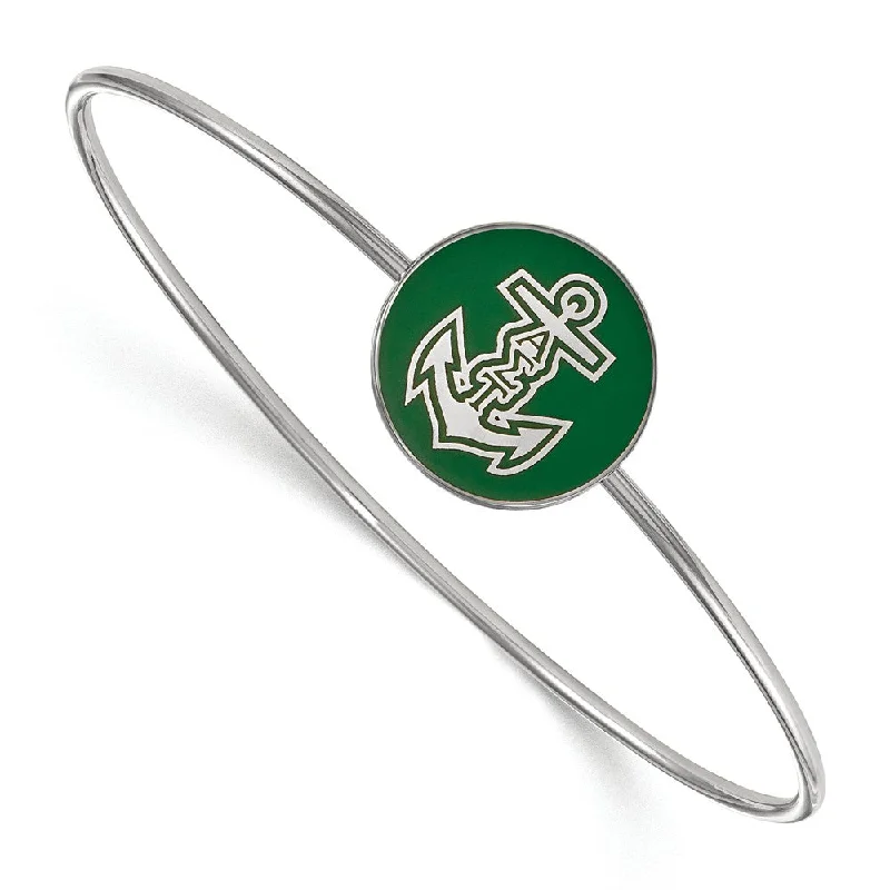 Discounted Luxury Jewelry – Shine Without The Splurge Sterling Silver Alpha Sigma Tau Enamel Bangle - 7 in. Discounted Luxury Jewelry – Shine Without The Splurge Sterling Silver Alpha Sigma Tau Enamel Bangle - 7 in.