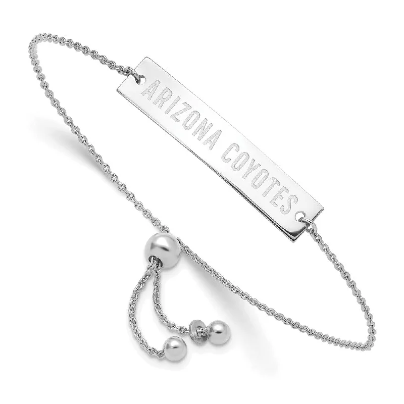 Flash Sale On Stunning Jewelry – Don't Miss Out Sterling Silver NHL Arizona Coyotes Small Bar Adj. Bracelet Flash Sale On Stunning Jewelry – Don't Miss Out Sterling Silver NHL Arizona Coyotes Small Bar Adj. Bracelet