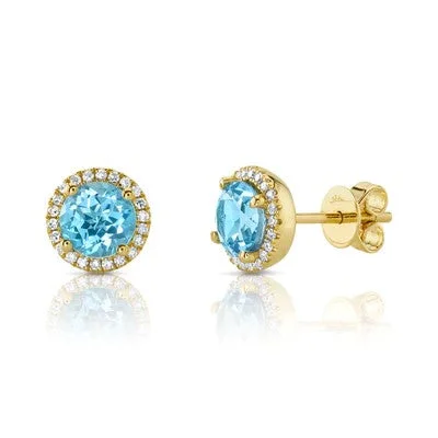 Shop Dazzling Jewelry With Special Promotional Discounts 0.14CT DIAMOND & 2.06CT BLUE TOPAZ STUD EARRING Shop Dazzling Jewelry With Special Promotional Discounts 0.14CT DIAMOND & 2.06CT BLUE TOPAZ STUD EARRING