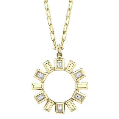 Elegant Rose Gold Jewelry For A Stylish Touch 0.21CT DIAMOND BAGUETTE BEZEL GEO CUT PAPER CLIP LINK NECKLACE Elegant Rose Gold Jewelry For A Stylish Touch 0.21CT DIAMOND BAGUETTE BEZEL GEO CUT PAPER CLIP LINK NECKLACE