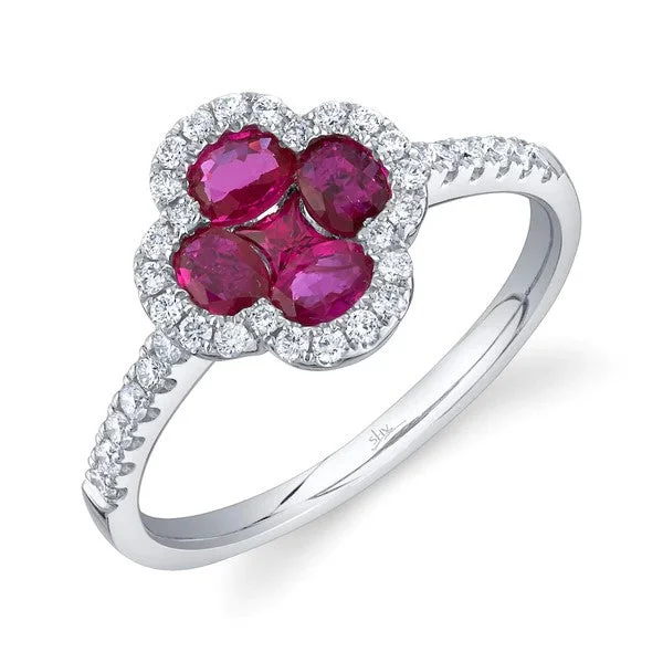 Unmissable Discounts On Timeless Jewelry Pieces 0.30CT DIAMOND & 0.93CT RUBY CLOVER RING Unmissable Discounts On Timeless Jewelry Pieces 0.30CT DIAMOND & 0.93CT RUBY CLOVER RING