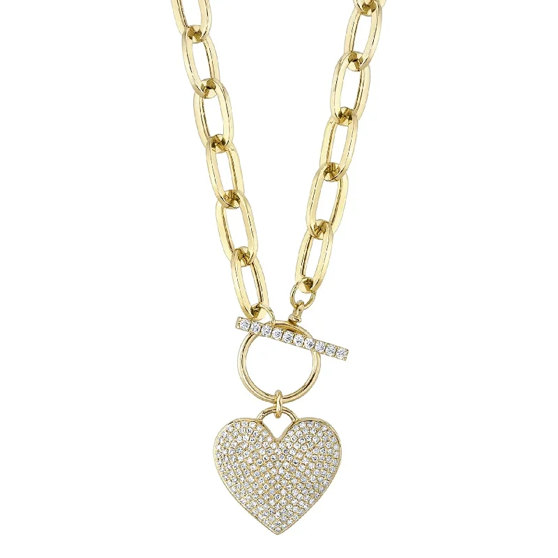 Best-Selling Jewelry Now Available At Special Deals 0.50CT DIAMOND PAVE HEART PAPER CLIP LINK NECKLACE Best-Selling Jewelry Now Available At Special Deals 0.50CT DIAMOND PAVE HEART PAPER CLIP LINK NECKLACE
