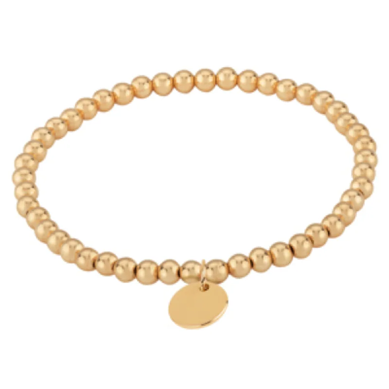 Fine Jewelry, Limited-Time Offers Available 14k Gold 4mm Bead Bracelet with Mini Tag Fine Jewelry, Limited-Time Offers Available 14k Gold 4mm Bead Bracelet with Mini Tag