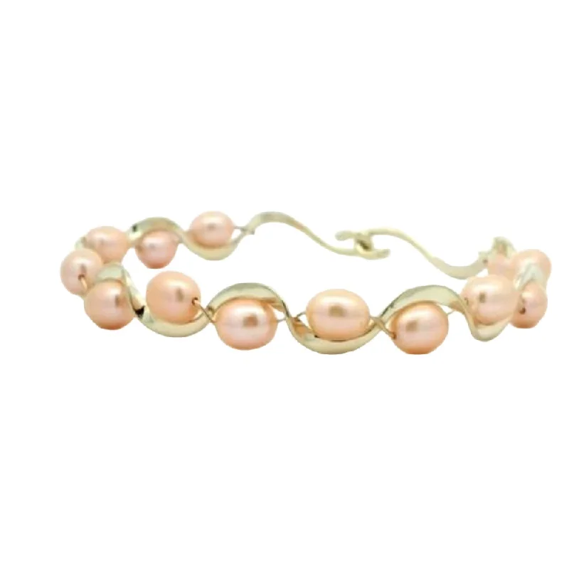 Flash Jewelry Sale – Get Stunning Pieces At Low Prices 14k Gold Peach Pearl Ruffle Bracelet Flash Jewelry Sale – Get Stunning Pieces At Low Prices 14k Gold Peach Pearl Ruffle Bracelet