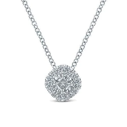 Exclusive Gemstone Jewelry At Special Prices 14K White Gold Diamond Pave Cushion Pendant Necklace Exclusive Gemstone Jewelry At Special Prices 14K White Gold Diamond Pave Cushion Pendant Necklace