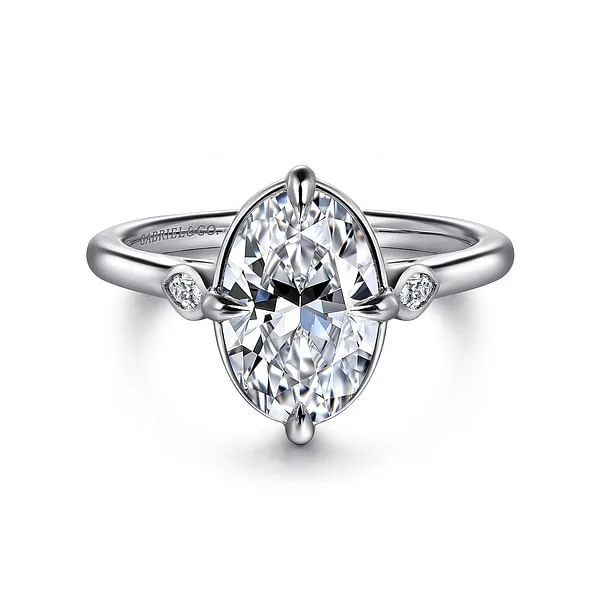 Shop Modern Jewelry Collections With Exclusive Discounts 14K White Gold Oval Three Stone Diamond Engagement Ring Shop Modern Jewelry Collections With Exclusive Discounts 14K White Gold Oval Three Stone Diamond Engagement Ring
