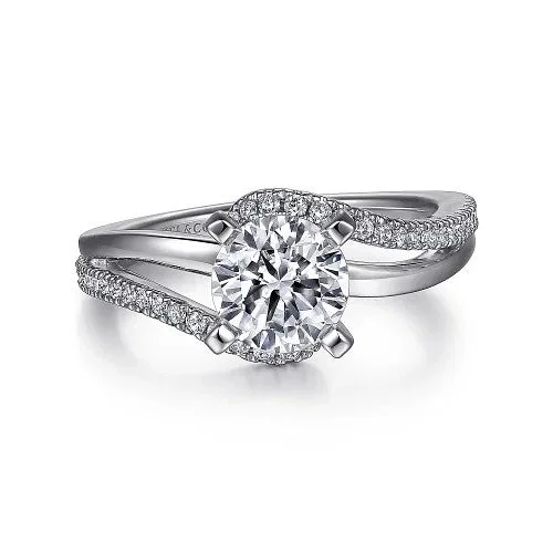 Buy More, Save More On Stunning Jewelry Pieces 14K White Gold Round Bypass Diamond Engagement Ring Buy More, Save More On Stunning Jewelry Pieces 14K White Gold Round Bypass Diamond Engagement Ring